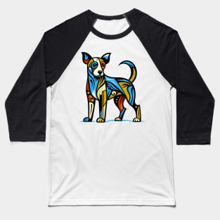 Pop art dog illustration. cubism illustration of a dog Baseball T-Shirt